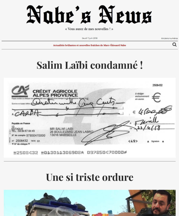 Nabe's News - Numéro 15 - Salim Laïbi - Naïma Haoulia - Emmanuel Pierrat - Raffael Enault